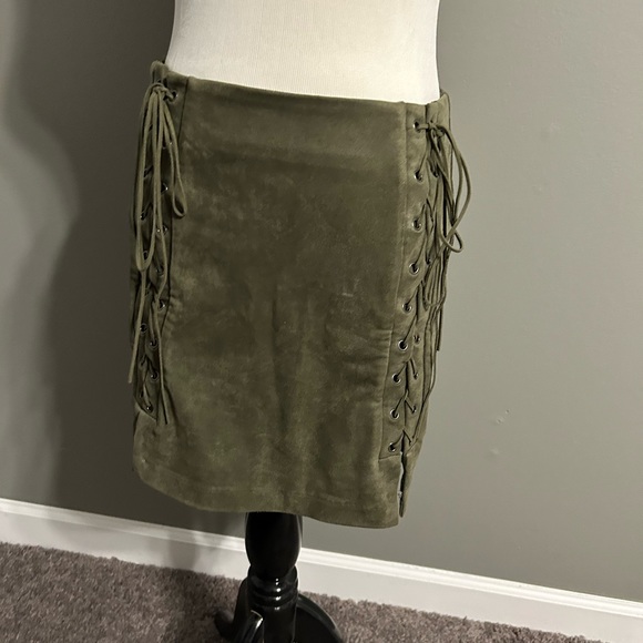Abbeline suede mini‎ skirt women small - Picture 7 of 9
